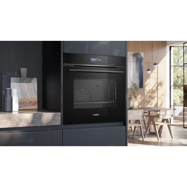 Horno Siemens con vapor 60 x 60 cm Negro iQ700 HS736G3B1 - Imagen 7