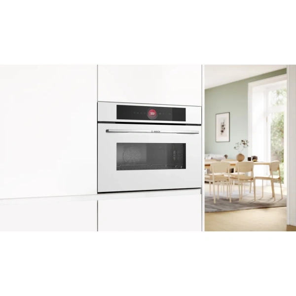 Bosch- Horno compacto con microondas, 60 x 45 cm, Blanco,Serie 8,CMG7241W1 - Imagen 12