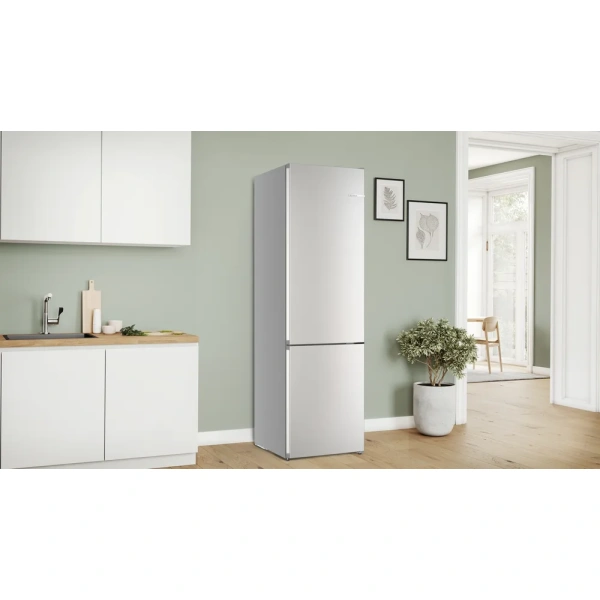 Bosch-Frigorífico combinado de libre instalación, 203 x 60 cm, Acero antihuellas, Total NoFrost,Serie 4, KGN392I1F - Imagen 9