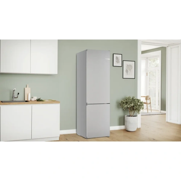 Bosch-Frigorífico combinado de libre instalación, 203 x 60 cm, Acero mate antihuellas, Total NoFrost,Serie 4, KGN392LAG - Imagen 9