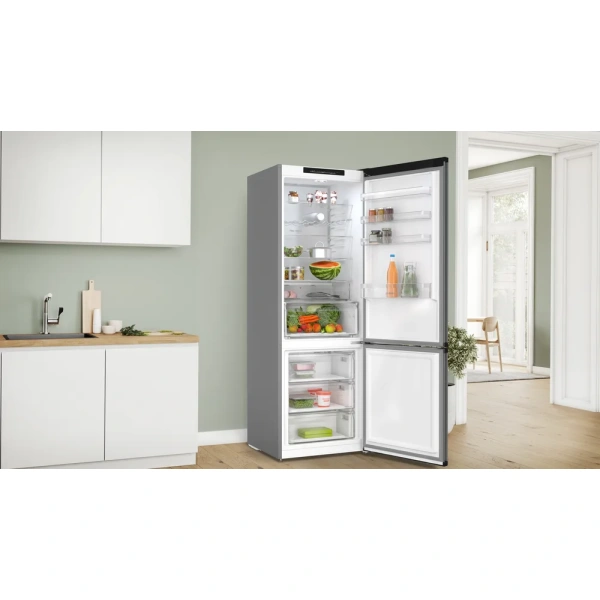 Bosch-Frigorífico combinado de libre instalación, 203 x 70 cm, Acero antracita, Green Collection, Total NoFrost,Serie 4, KGN49OCAF - Imagen 8