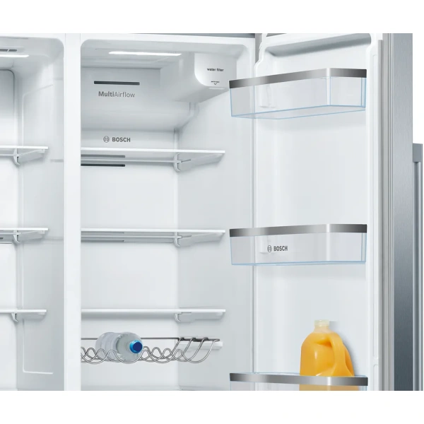 Bosch-Frigorífico americano, 178.7 x 90.8 cm, Acero antihuellas, Total NoFrost,Serie 6, KAD93AIEP - Imagen 14