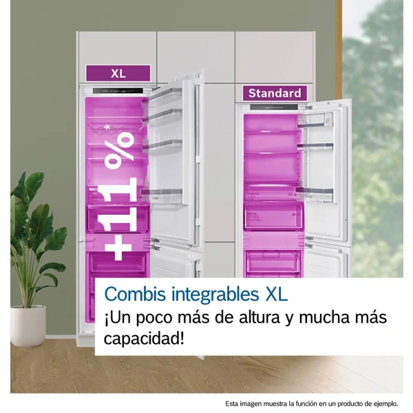 Bosch- Frigorífico combi integrable, 193.5 x 70.8 cm, Puerta fija,Serie 4,KBN96VFE0 - Imagen 5