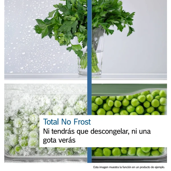 Bosch-Frigorífico combinado de libre instalación, 176 x 60 cm, Acero mate antihuellas, Total NoFrost,Serie 2, KGN33NLEB - Imagen 5