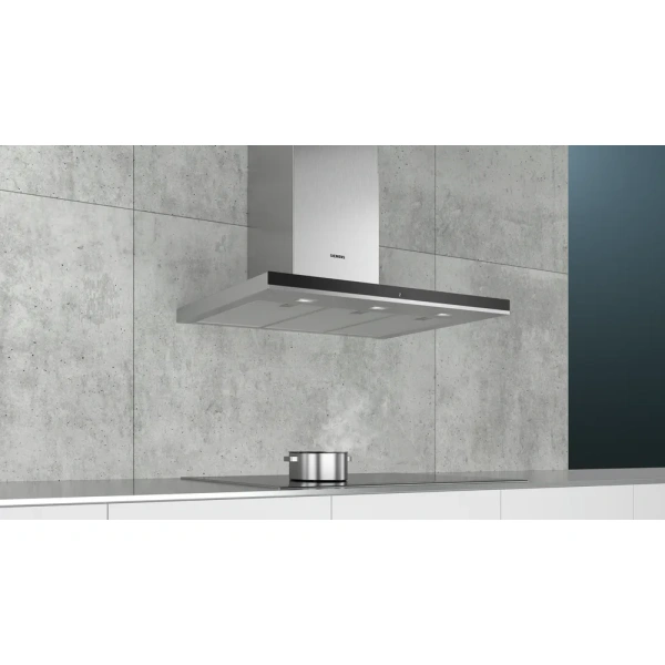 Campana Siemens pared, 90 cm, Acero inoxidable iQ500, LC97BHP50 - Imagen 6