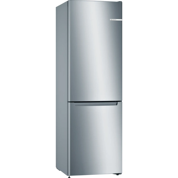 Bosch-Frigorífico combinado de libre instalación, 176 x 60 cm, Acero mate antihuellas, Total NoFrost,Serie 2, KGN33NLEB