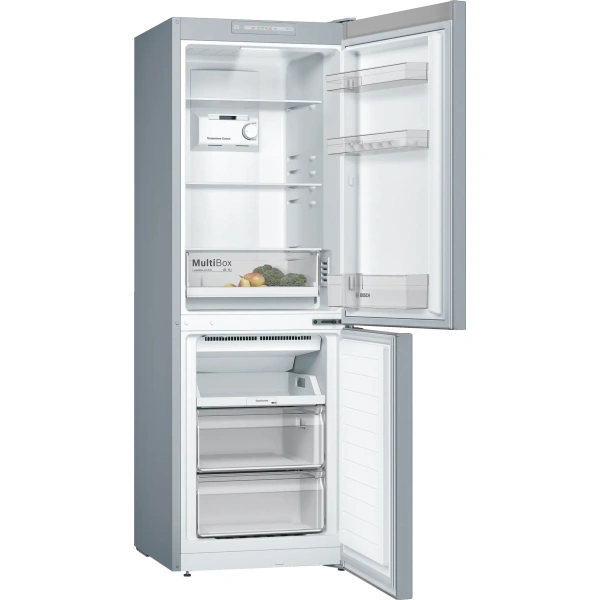 Bosch-Frigorífico combinado de libre instalación, 176 x 60 cm, Acero mate antihuellas, Total NoFrost,Serie 2, KGN33NLEB - Imagen 11