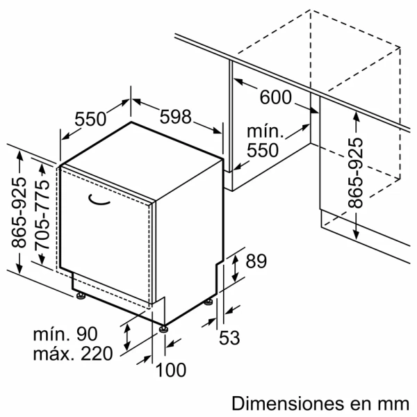 Bosch- Lavavajillas totalmente integrable, 60 cm, XXL,SBV6ZCX10E - Imagen 3