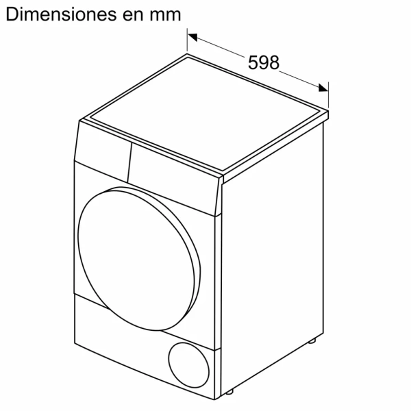 Bosch-Secadora con bomba de calor, 9 kg, Blanco,Serie 6, WQG245D1ES - Imagen 2