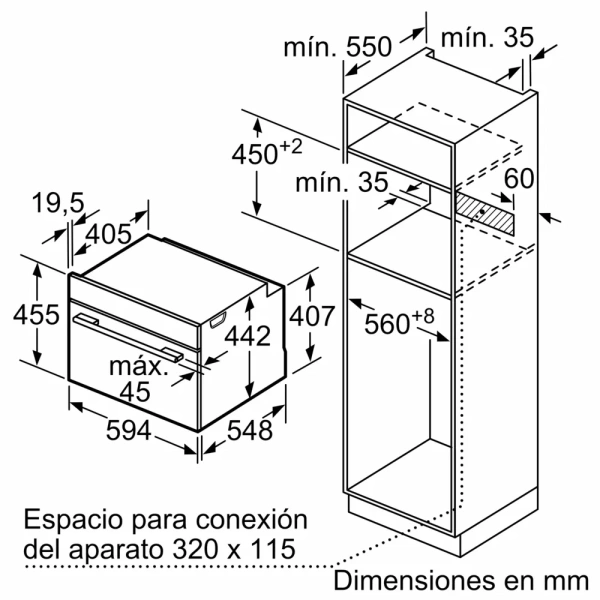 Horno compacto con vapor Siemens iQ700 CS736G1B1 - Imagen 2