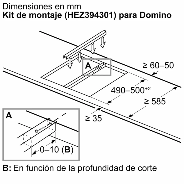 Bosch-Placa dominó, inducción, 30 cm, con perfiles,Serie 6, PXX375FB1E - Imagen 7