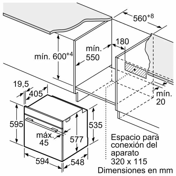 Horno-Horno con vapor, 60 x 60 cm, Negro,Serie 8, HSG7584B1 - Imagen 2