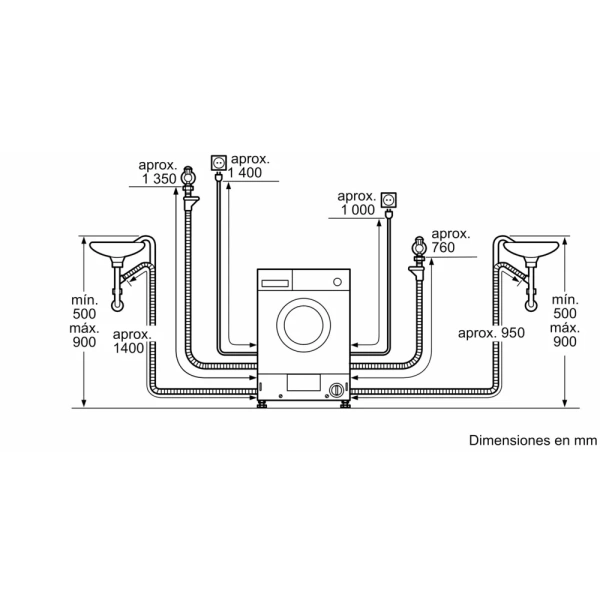Bosch-Lavadora-secadora, 7/4 kg,Serie 6, WKD28543ES - Imagen 2