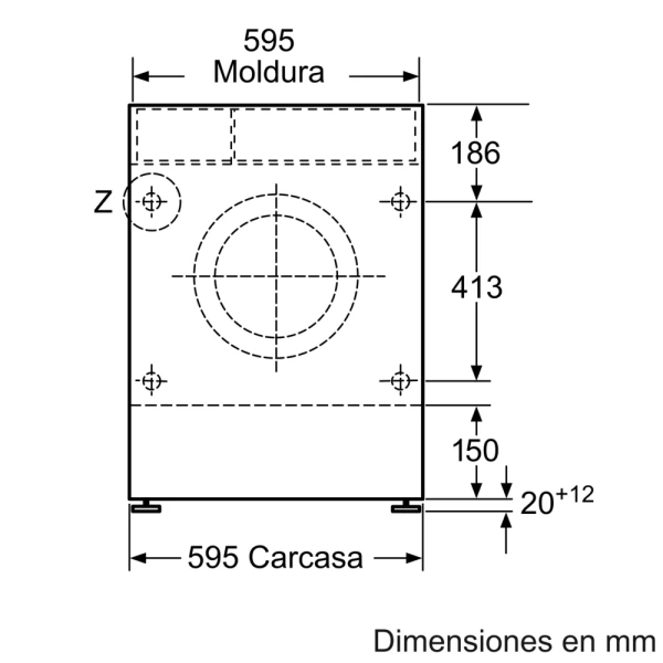 Bosch-Lavadora-secadora, 7/4 kg,Serie 6, WKD28543ES - Imagen 7