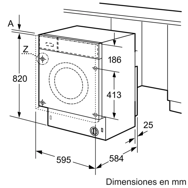 Bosch-Lavadora-secadora, 7/4 kg,Serie 6, WKD28543ES - Imagen 6