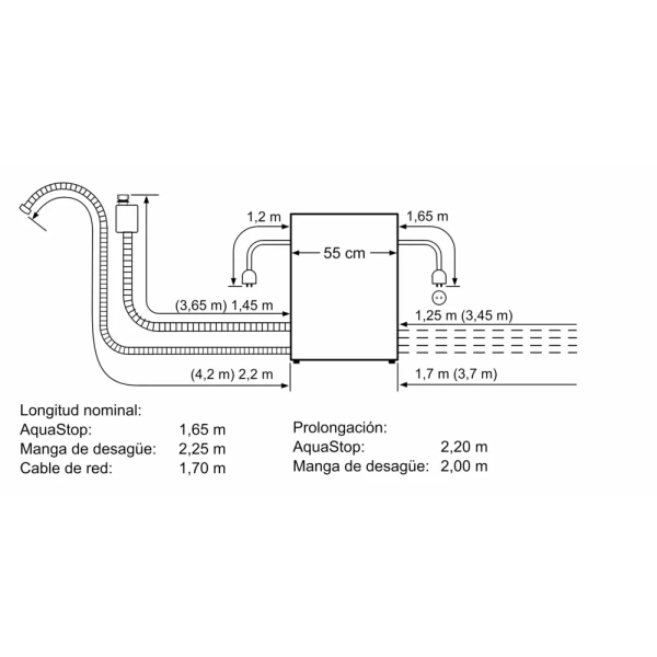 Bosch-Lavavajillas modular integrable, 60 cm, Negro,Serie 6, SCX6ITB00E - Imagen 3