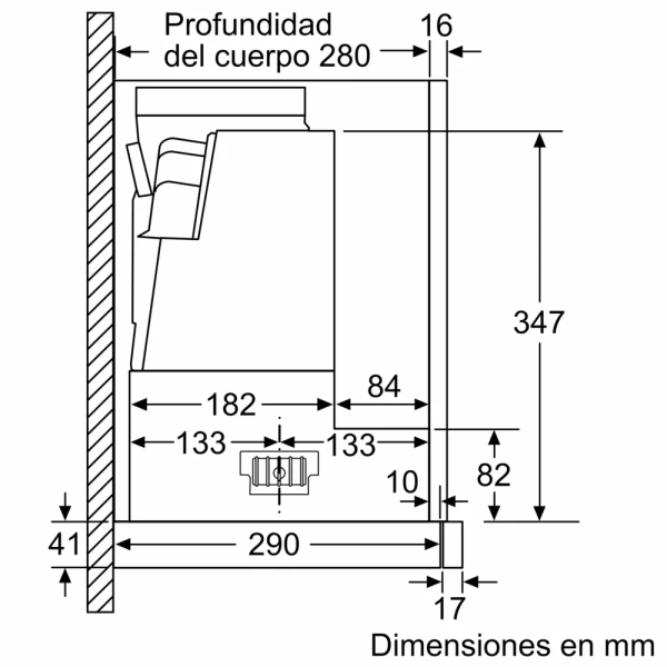 Bosch-Campana telescópica, 60 cm, Plateado,Serie 4, DFS067A51 - Imagen 2