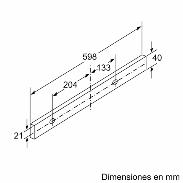 Bosch-Campana telescópica, 60 cm, Plateado,Serie 4, DFS067A51 - Imagen 5
