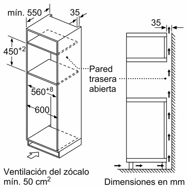 Bosch-Horno compacto con microondas, 60 x 45 cm, Acero inoxidable,Serie 6, CMA585GS1 - Imagen 2