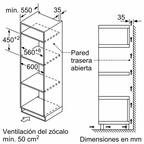 Bosch-Horno compacto con microondas, 60 x 45 cm, Acero inoxidable,Serie 6, CMA585GS1 - Imagen 3