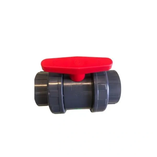 Válvula esfera PVC con conexiones lisas